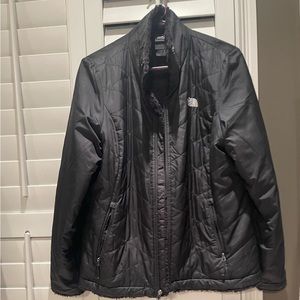 Women’s Large North Face jacket with faux fur on the inside